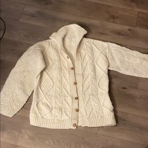 Cream wool sweater